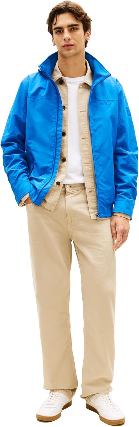 image:imageTommy Hilfiger Mens Lightweight Waterproof Regatta Bomber JacketBlue Orbit