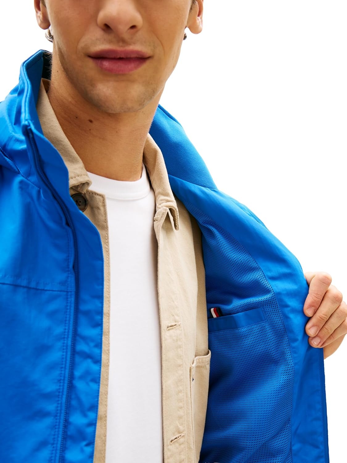 image:imageTommy Hilfiger Mens Lightweight Waterproof Regatta Bomber JacketBlue Orbit