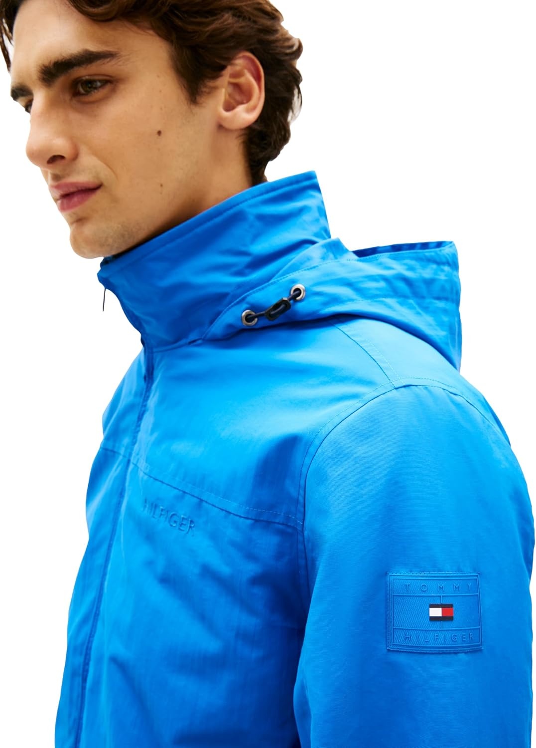 image:imageTommy Hilfiger Mens Lightweight Waterproof Regatta Bomber JacketBlue Orbit