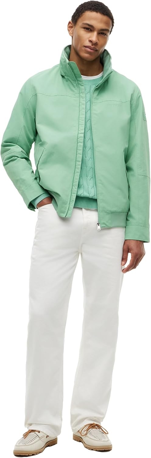 image:imageTommy Hilfiger Mens Lightweight Waterproof Regatta Bomber JacketCut Grass