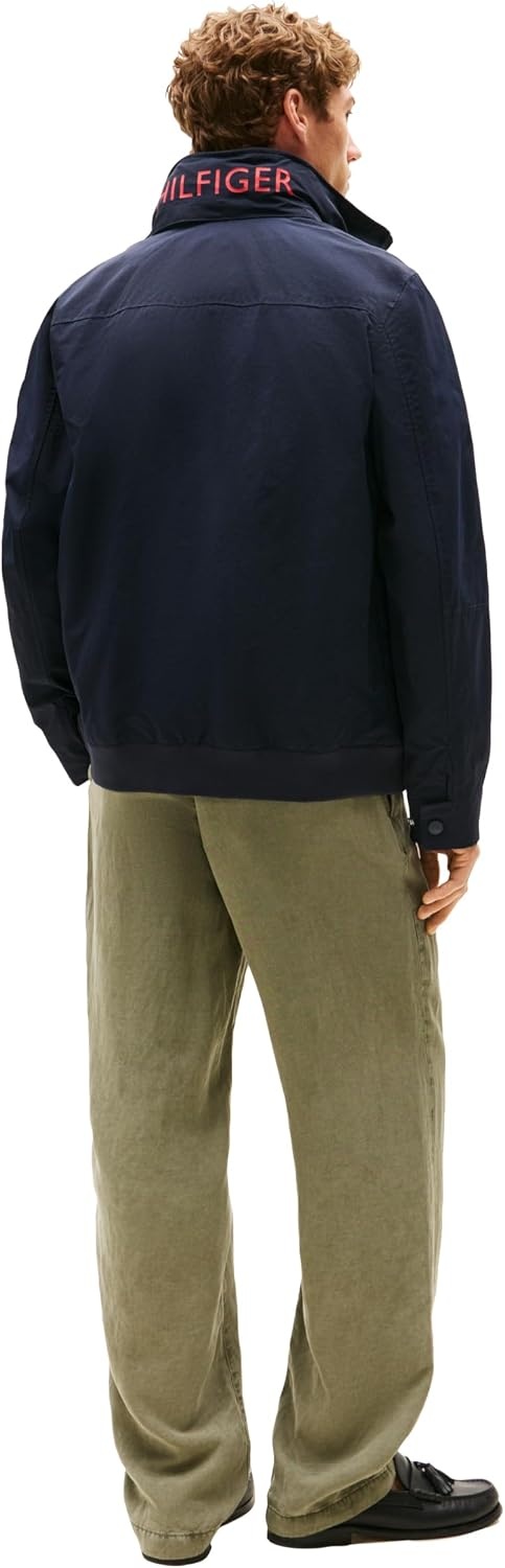image:imageTommy Hilfiger Mens Lightweight Waterproof Regatta Bomber JacketHilfiger Navy