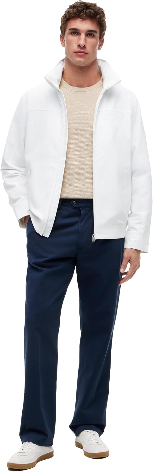 image:imageTommy Hilfiger Mens Lightweight Waterproof Regatta Bomber JacketOptic White