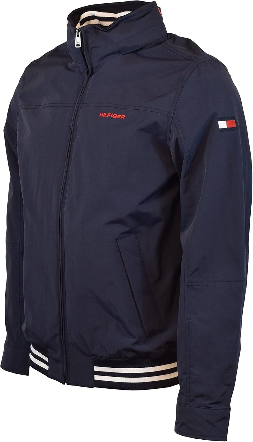 image:imageTommy Hilfiger Mens Lightweight Waterproof Regatta Bomber JacketSailor Navy