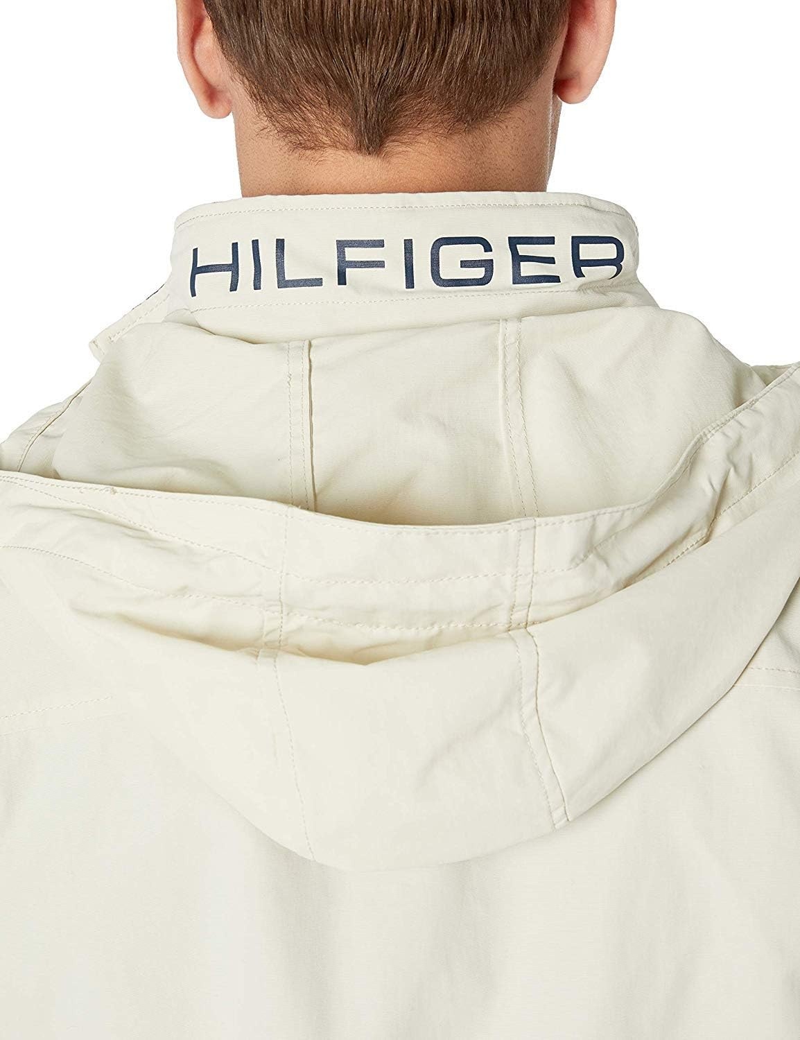 image:imageTommy Hilfiger Mens Lightweight Waterproof Regatta Bomber JacketSilver Birch Wash