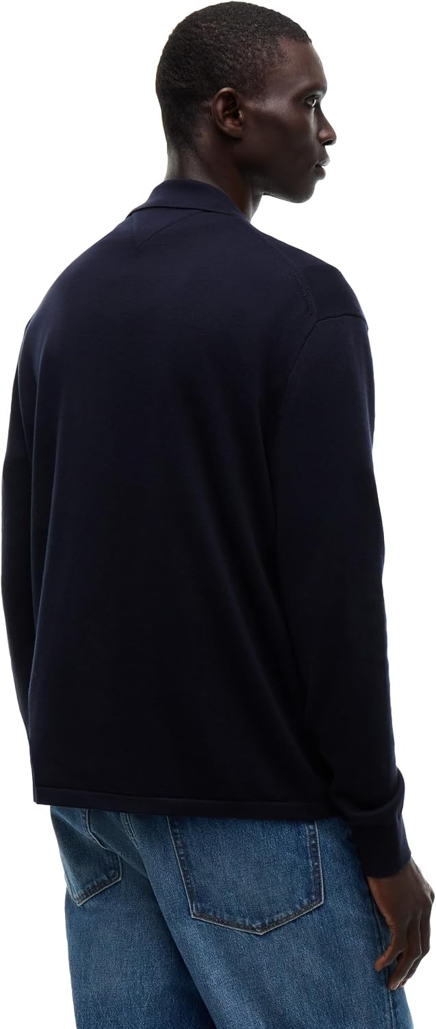 image:imageTommy Hilfiger Mens Long Sleeve Casual Cotton Cardigan SweaterNavy Blue