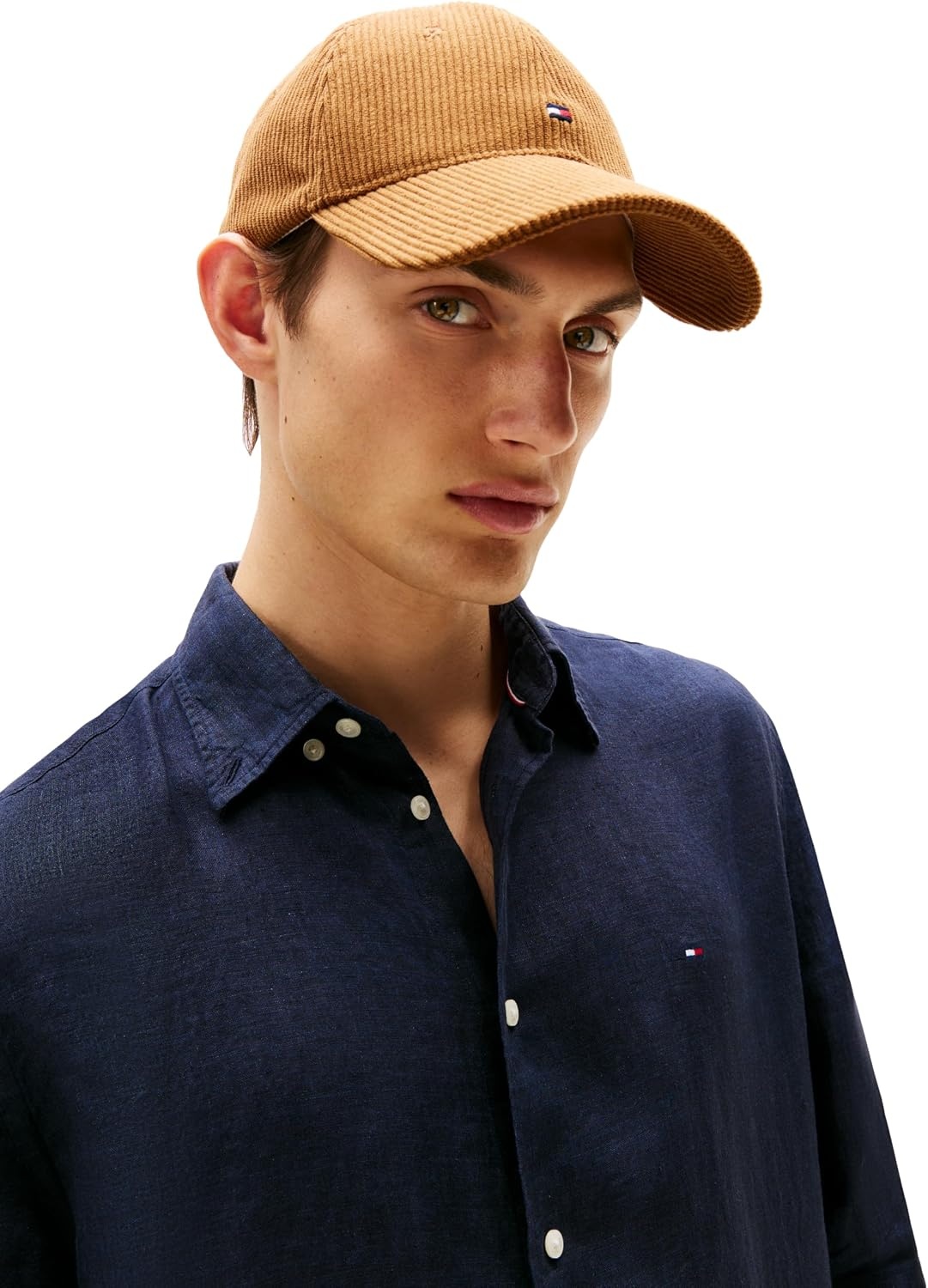 image:imageTommy Hilfiger Mens Long Sleeve Casual Linen Button Down Shirts in Regular FitDesert Sky