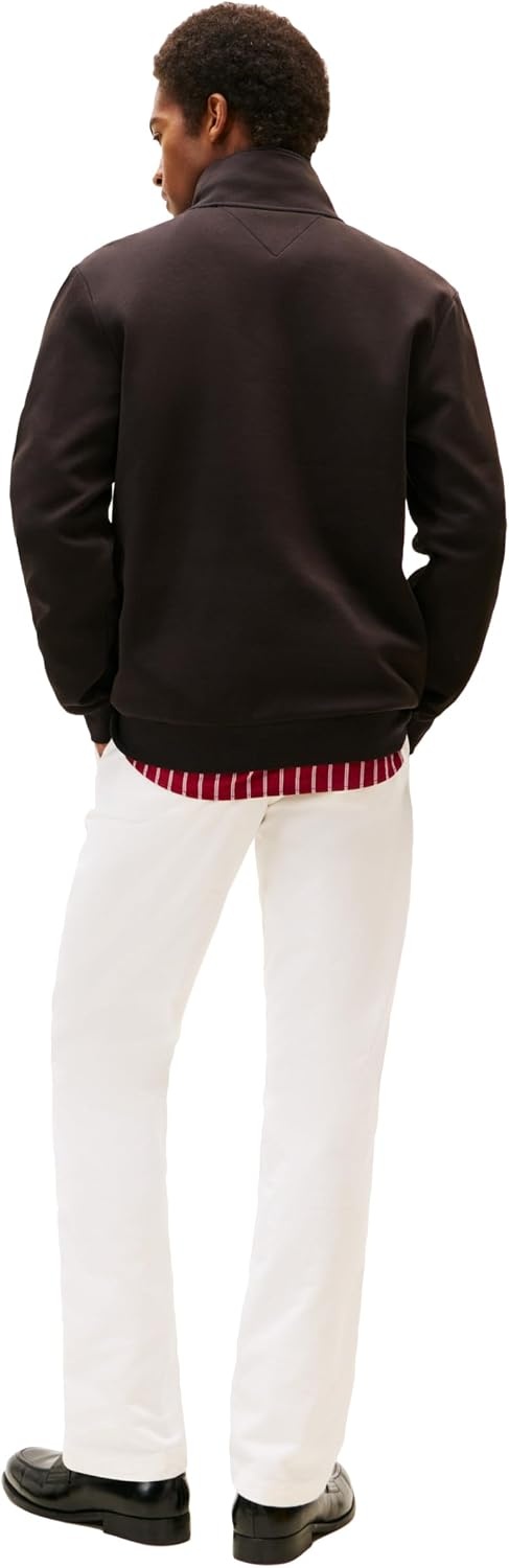 image:imageTommy Hilfiger Mens Medium Weight 14 Zip SweatshirtBlack