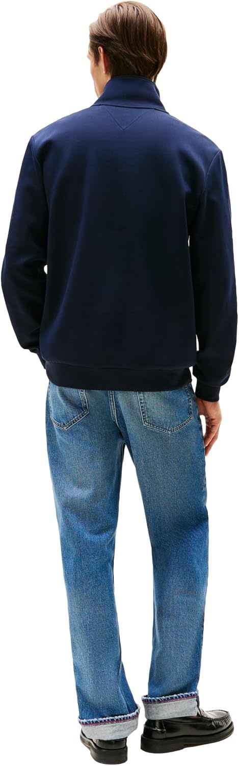 image:imageTommy Hilfiger Mens Medium Weight 14 Zip SweatshirtDesert Sky