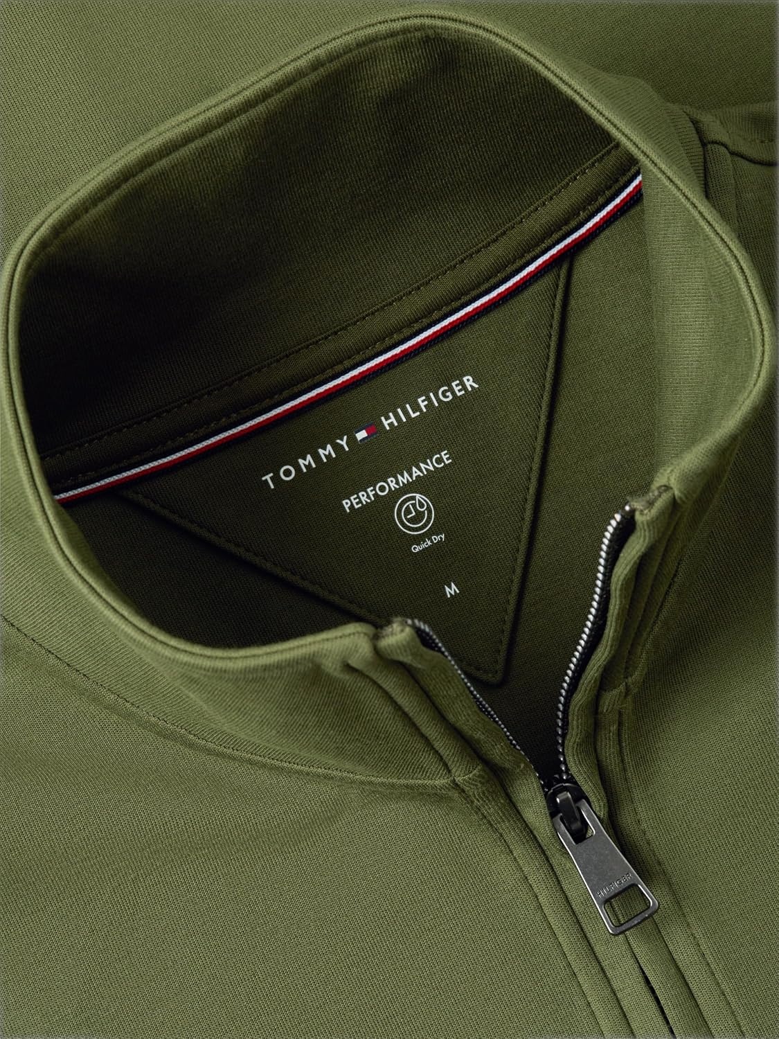 image:imageTommy Hilfiger Mens Medium Weight 14 Zip SweatshirtHuntsman Green