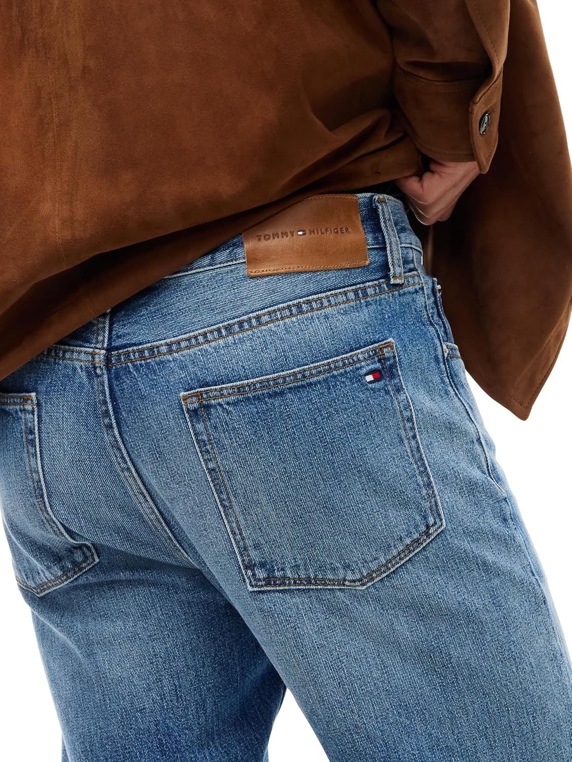 image:imageTommy Hilfiger Mens Regular Straight Jeans for MenBrian Blue