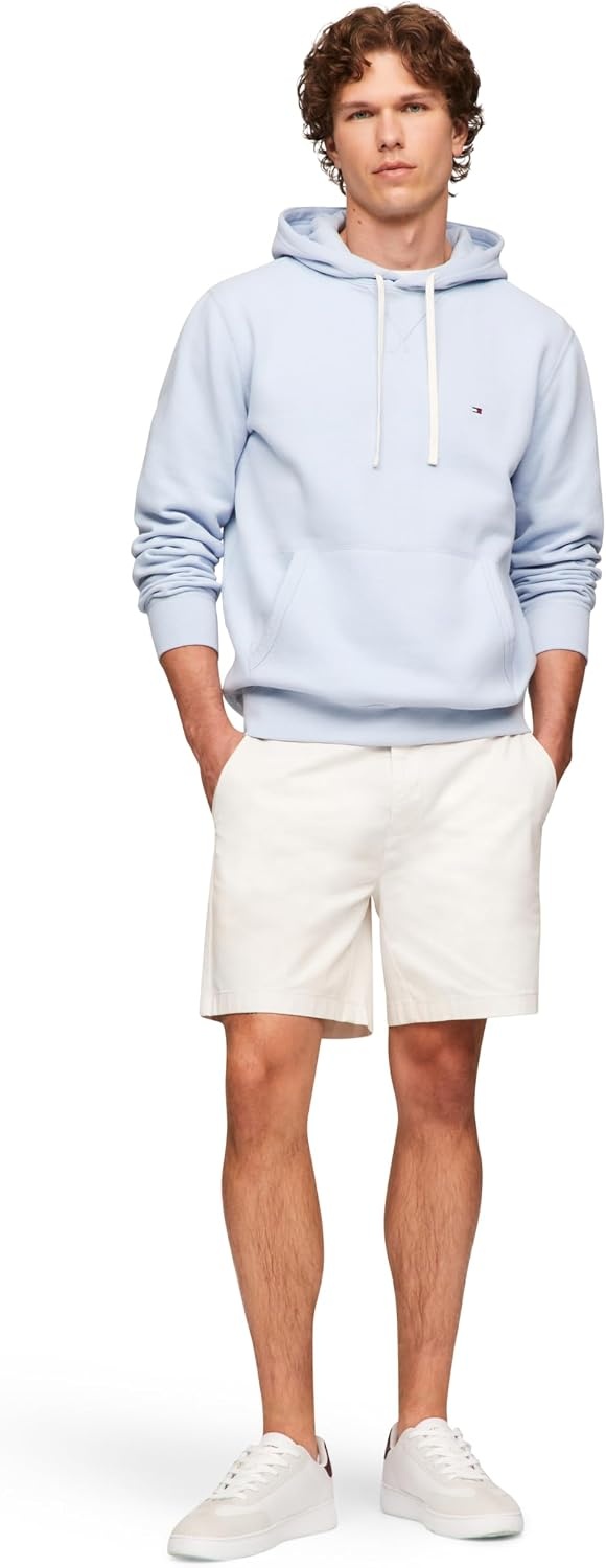 image:imageTommy Hilfiger Mens Ribbed Hoodie SweatshirtBreezy Blue