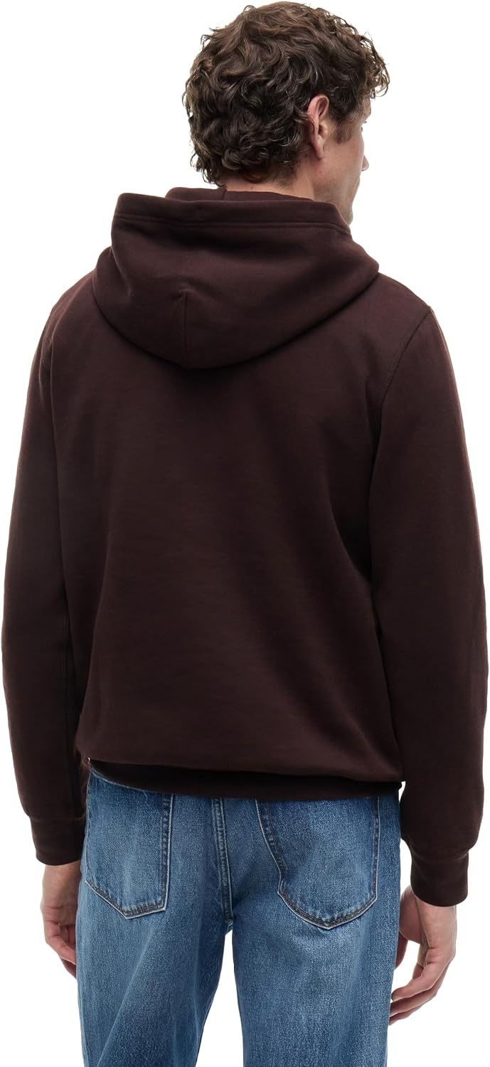 image:imageTommy Hilfiger Mens Ribbed Hoodie SweatshirtChocolate
