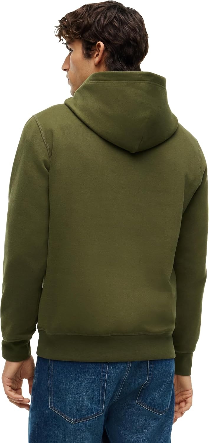 image:imageTommy Hilfiger Mens Ribbed Hoodie SweatshirtHuntsman Green
