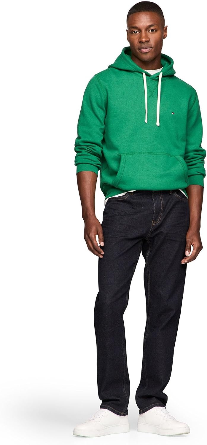 image:imageTommy Hilfiger Mens Ribbed Hoodie SweatshirtNouveau Green