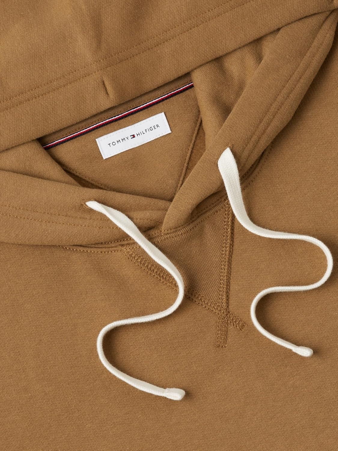image:imageTommy Hilfiger Mens Ribbed Hoodie SweatshirtTimeless Tawny