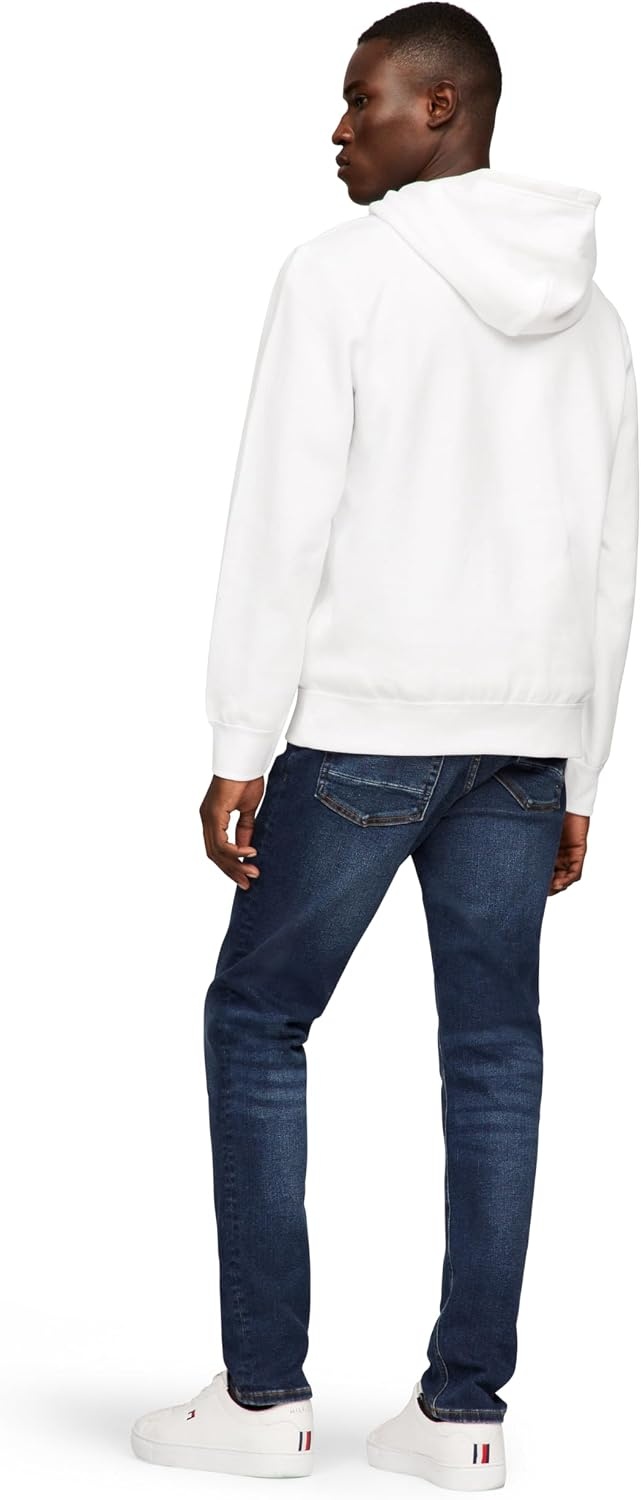 image:imageTommy Hilfiger Mens Ribbed Hoodie SweatshirtWhite