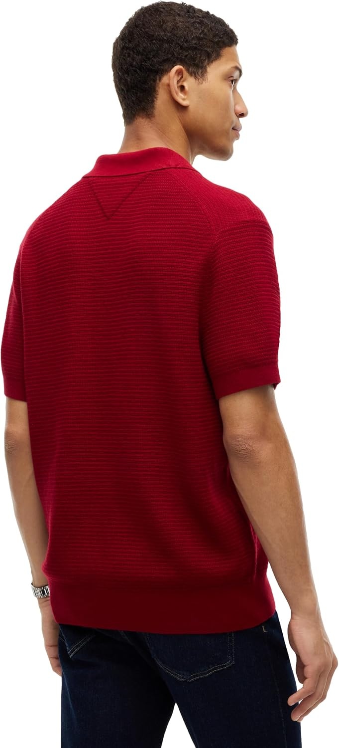 image:imageTommy Hilfiger Mens Short Sleeve Casual Cotton Cashmere Polo ShirtRegatta Red