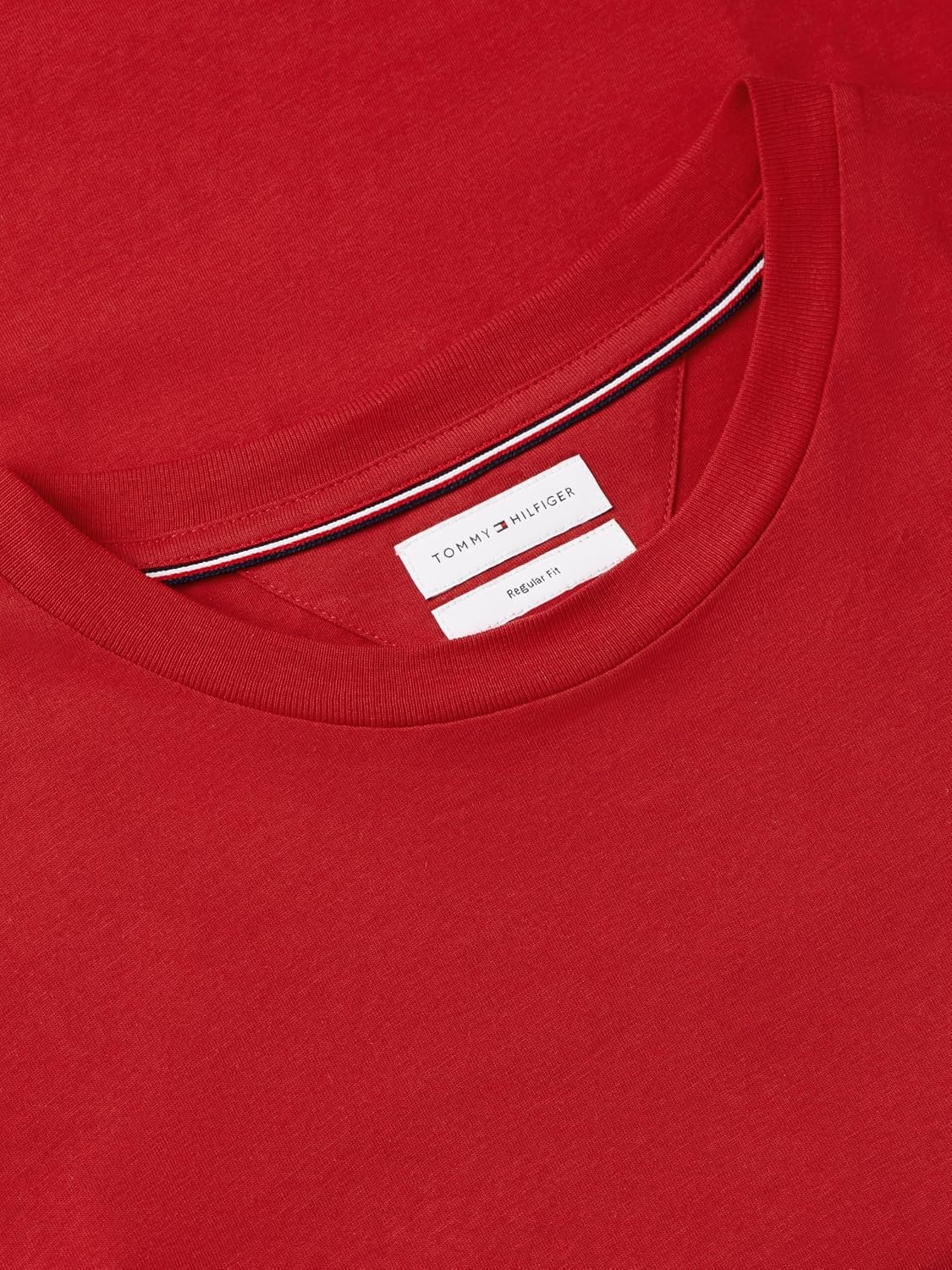 image:imageTommy Hilfiger Mens Short Sleeve Cotton Crewneck Back Graphic TShirtsMedium Red