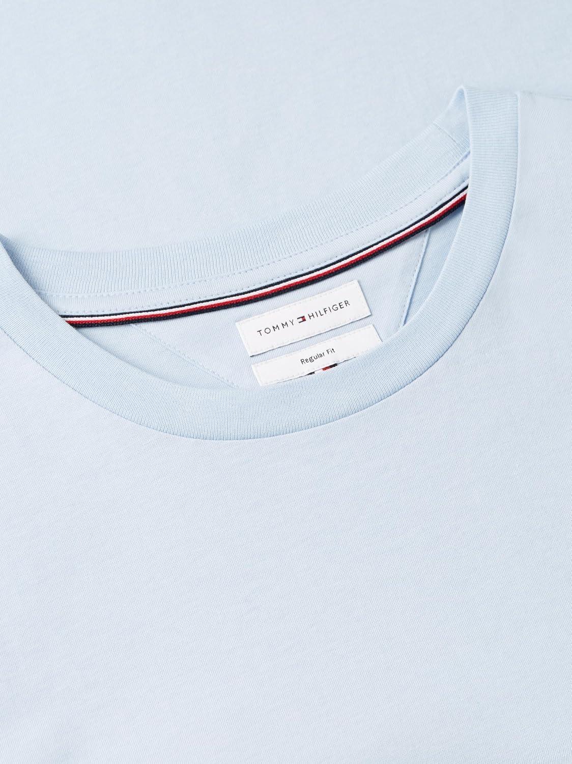 image:imageTommy Hilfiger Mens Short Sleeve Cotton Crewneck Back Graphic TShirtsSky Blue