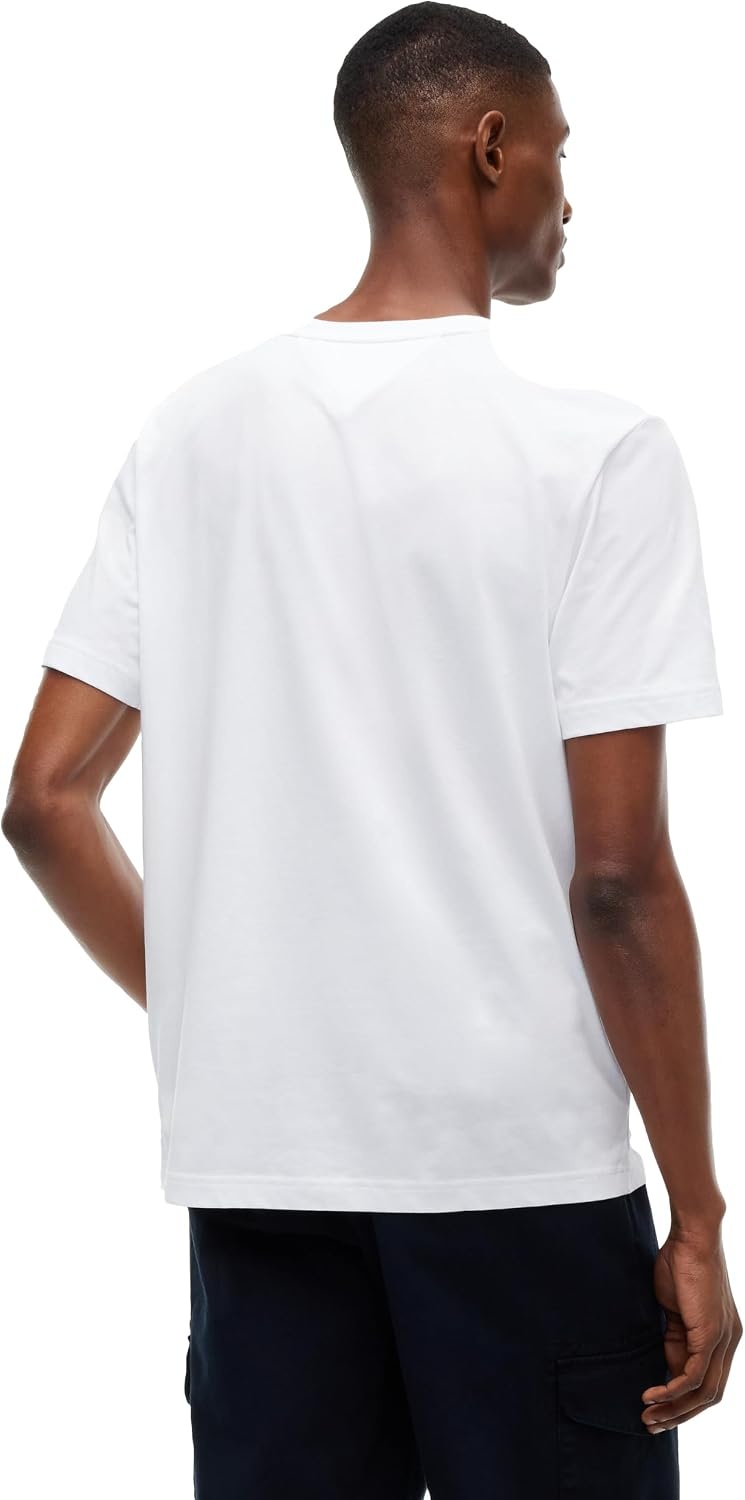 image:imageTommy Hilfiger Mens Short Sleeve Cotton Crewneck Flag Graphic TShirtsWhite