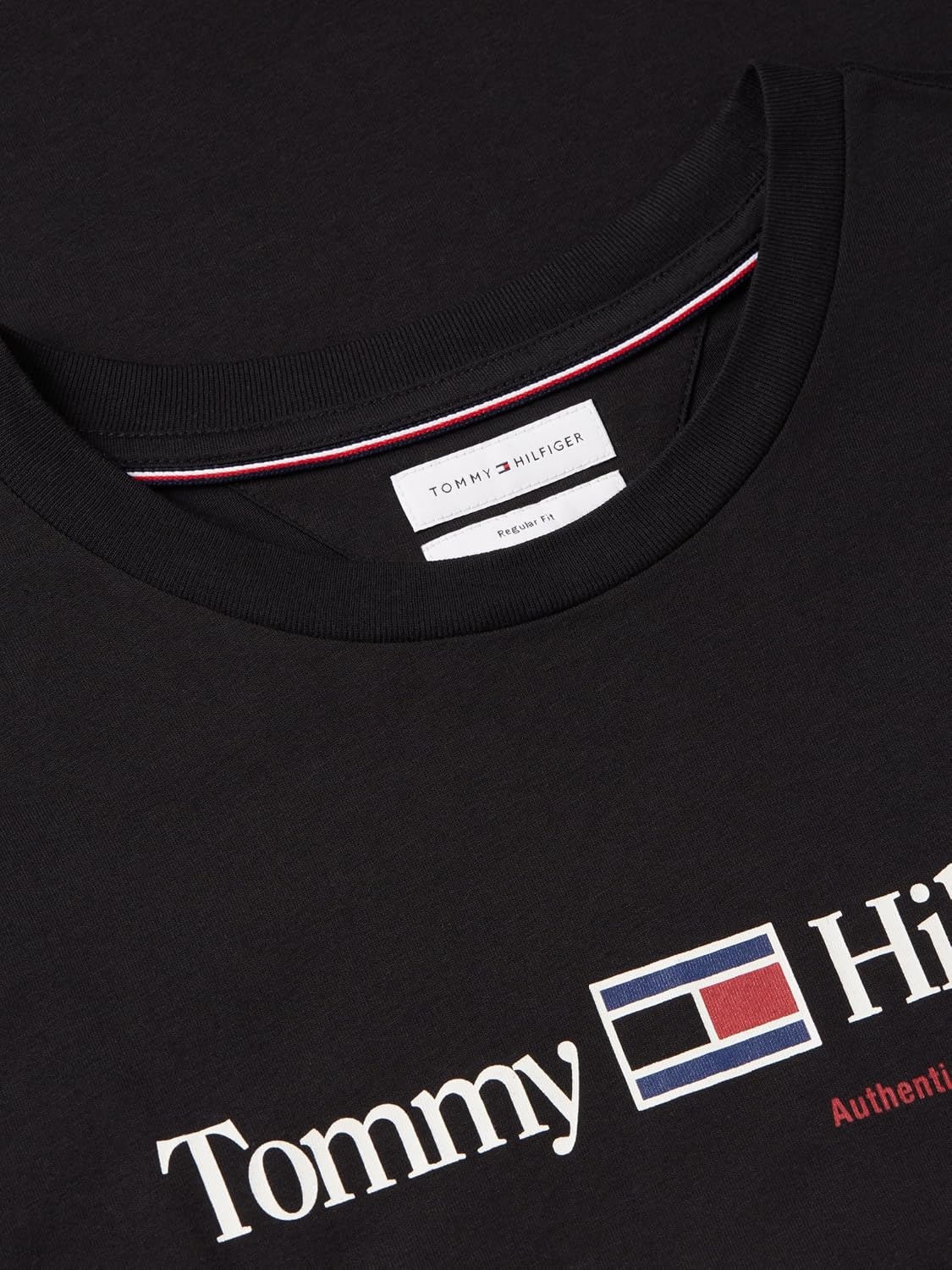 image:imageTommy Hilfiger Mens Short Sleeve Cotton Crewneck Logo Graphic TShirtsBlack