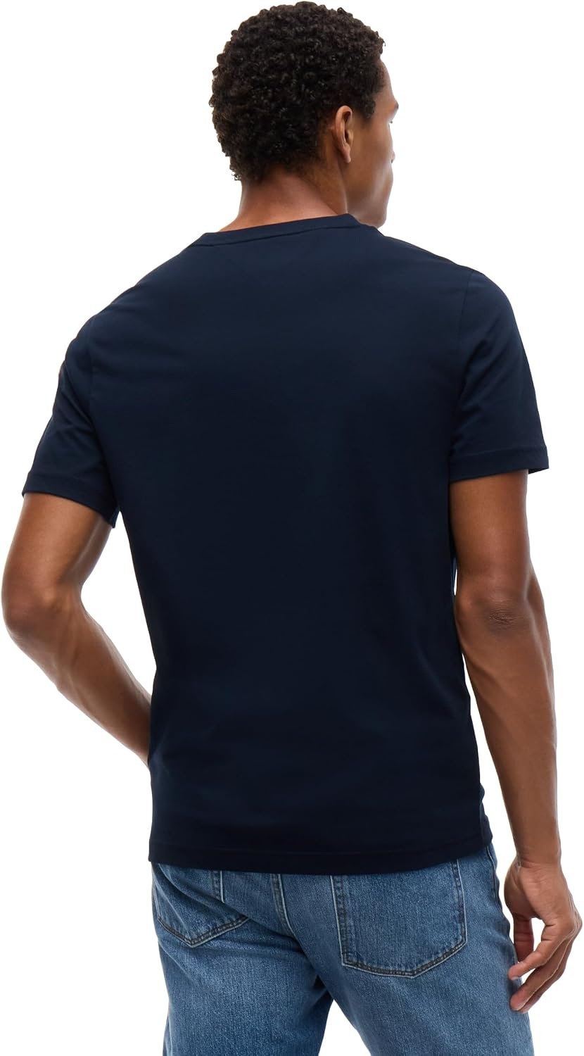 image:imageTommy Hilfiger Mens Short Sleeve Cotton Crewneck Photo Graphic TShirtsNavy Blue