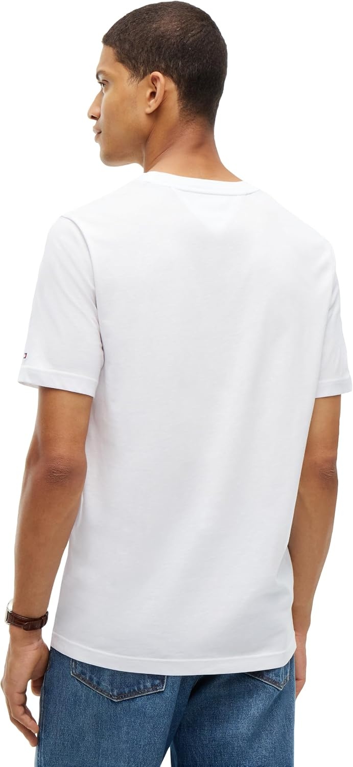 image:imageTommy Hilfiger Mens Short Sleeve Cotton Crewneck Photo Graphic TShirtsWhite