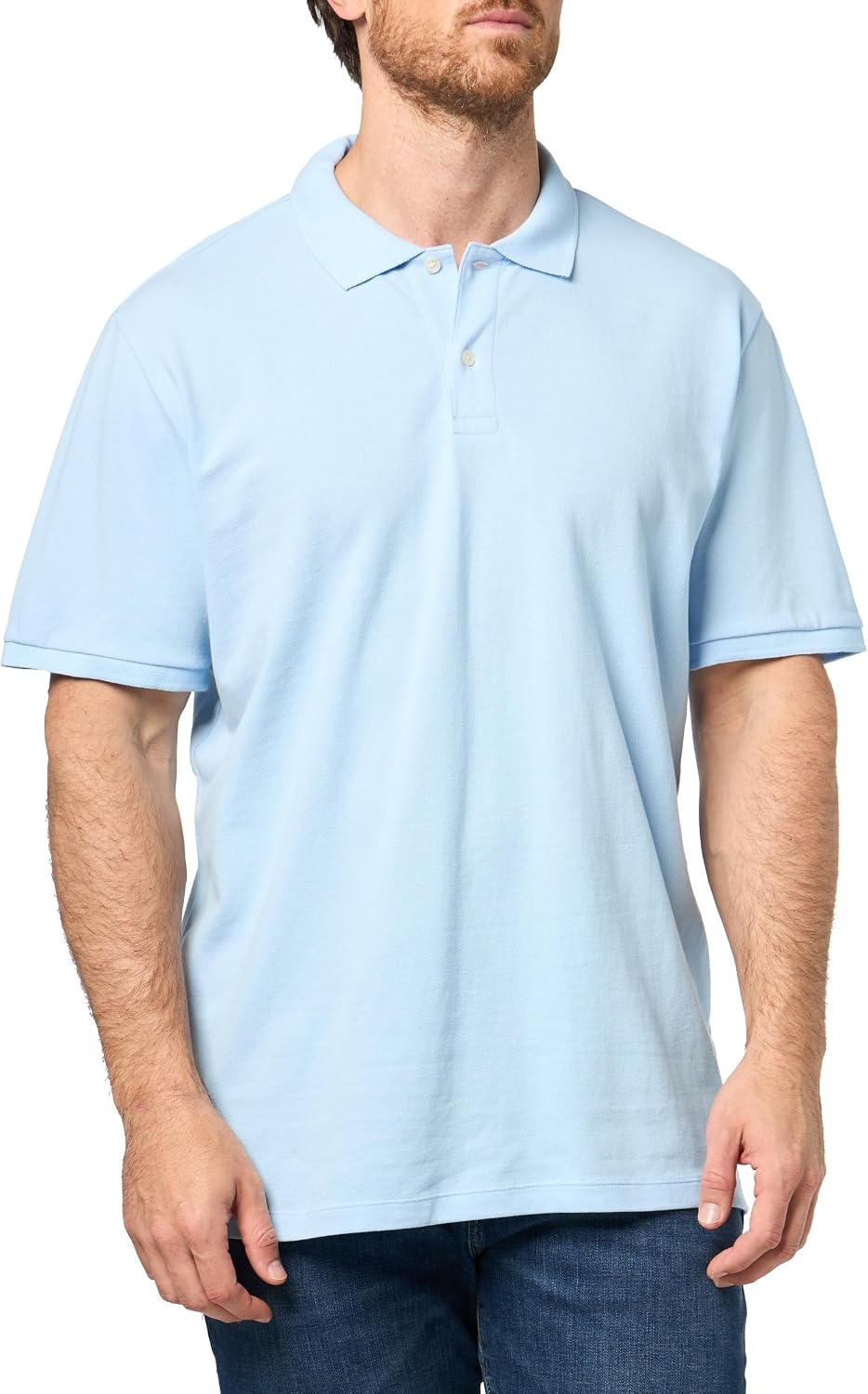 image:imageTommy Hilfiger Mens Short Sleeve Polo Shirts in Regular Fit With Stretch and Organic Pique CottonDesert Sky Heritage Pink Multi