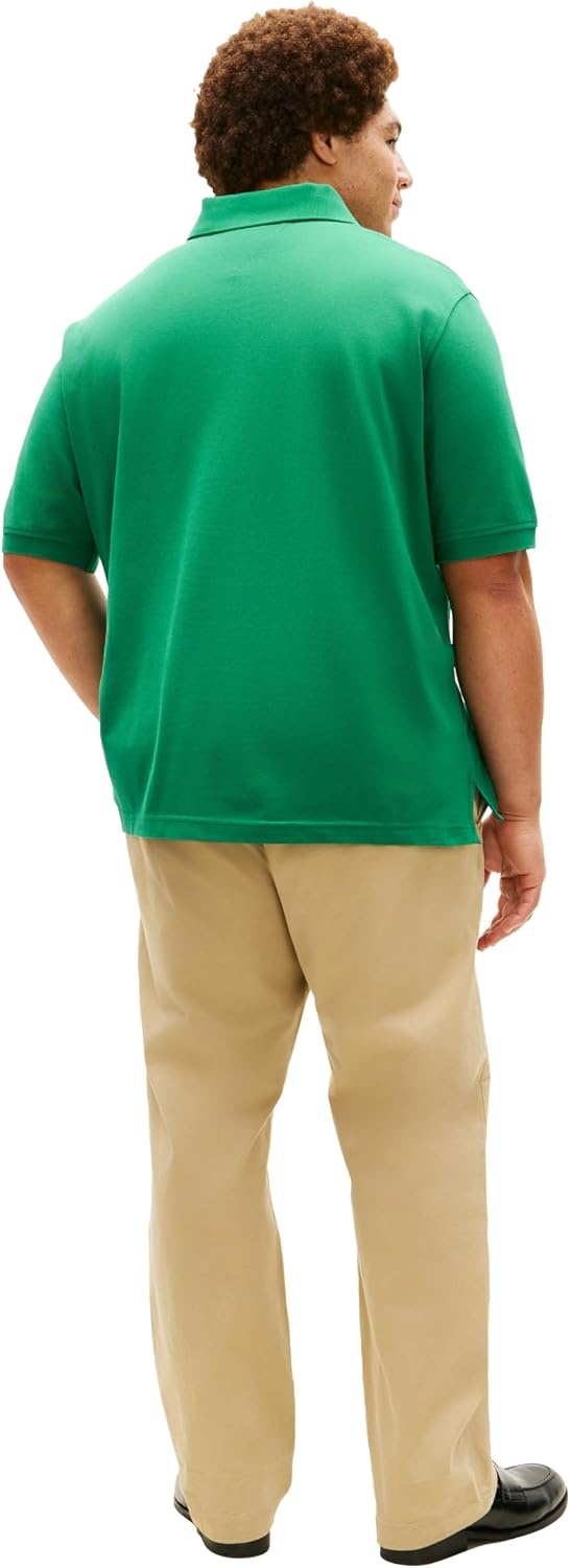 image:imageTommy Hilfiger Mens Short Sleeve Polo Shirts in Regular Fit With Stretch and Organic Pique CottonNouveau Green