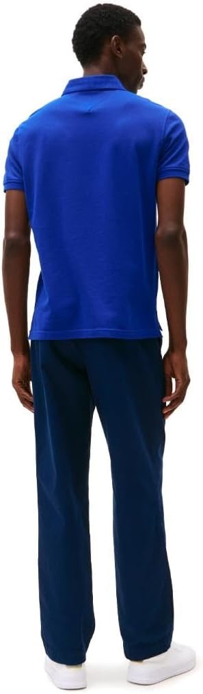 image:imageTommy Hilfiger Mens Short Sleeve Polo Shirts in Regular Fit With Stretch and Organic Pique CottonWedge Blue