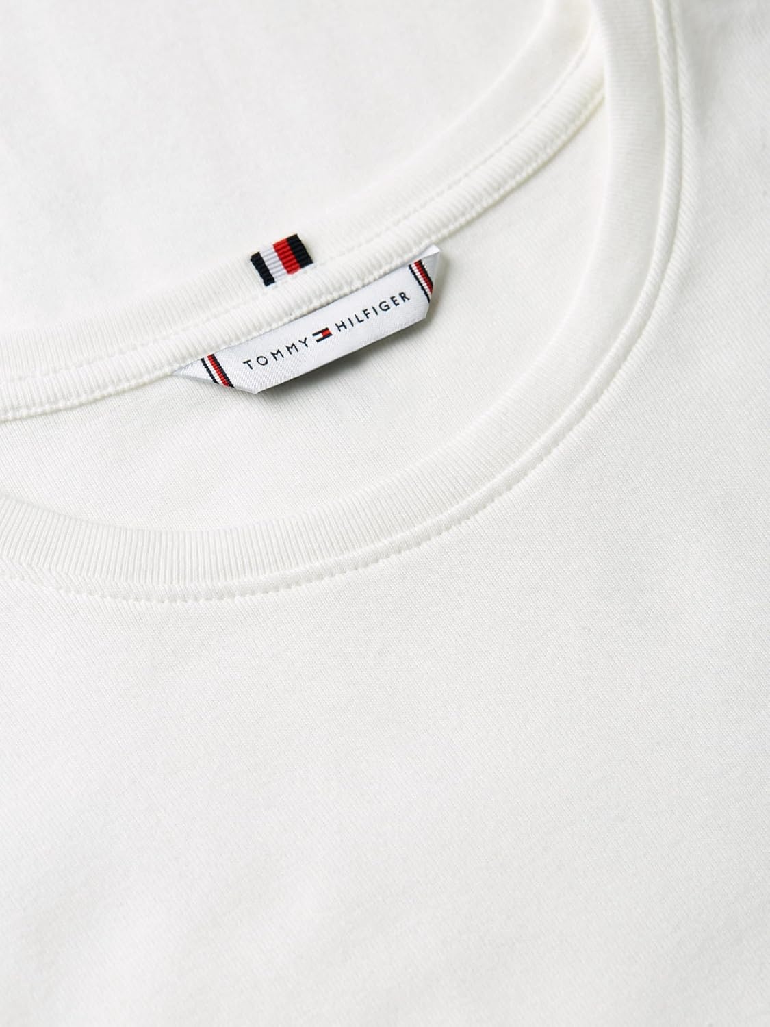 image:imageTommy Hilfiger Womens Basic Short Sleeve Cotton CrewNeck TShirtEcru