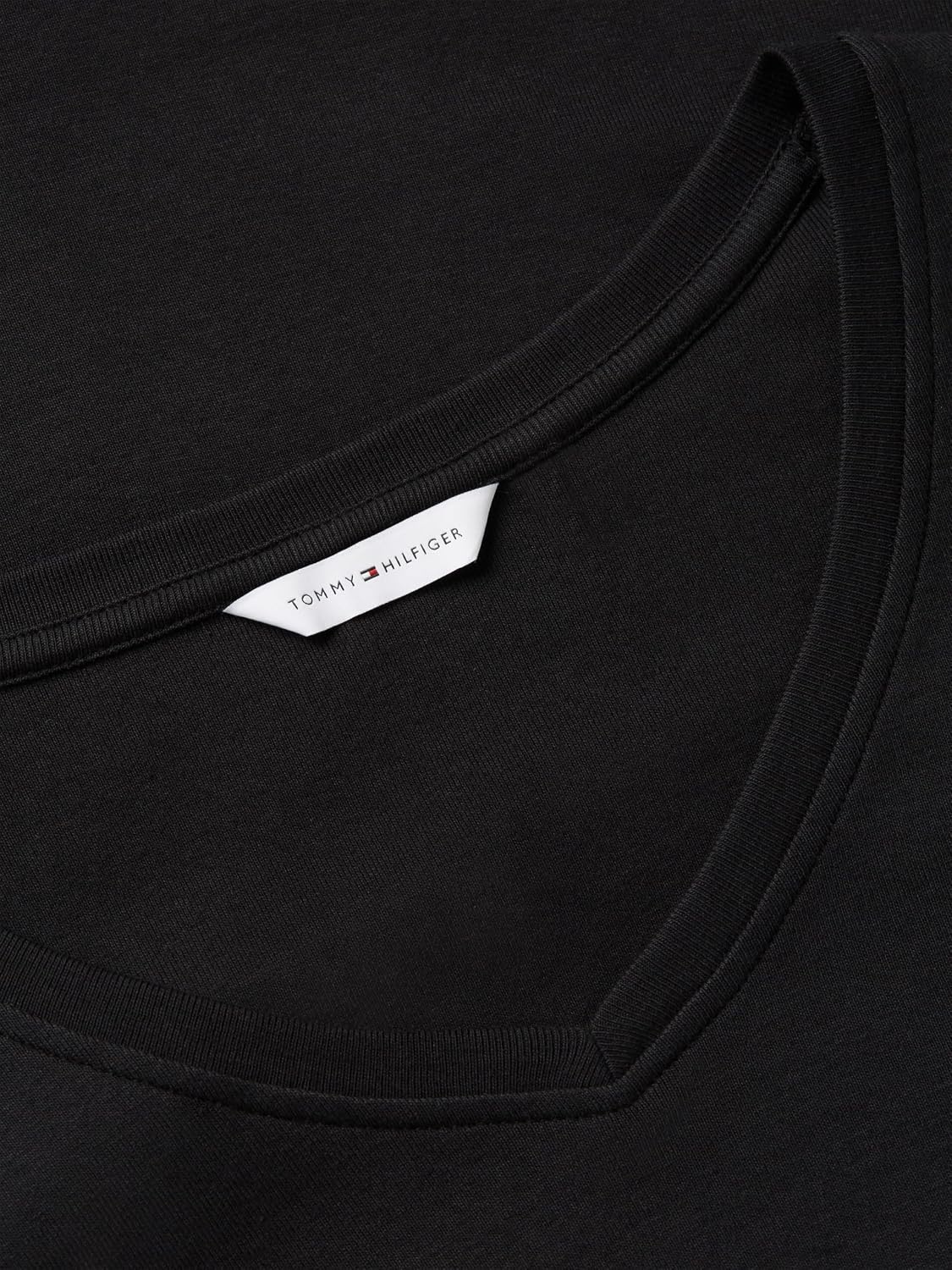 image:imageTommy Hilfiger Womens Basic Short Sleeve Cotton VNeck TShirtBlack