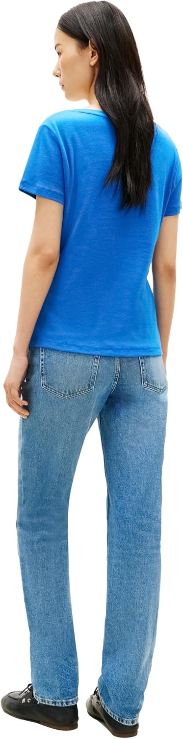 image:imageTommy Hilfiger Womens Basic Short Sleeve Cotton VNeck TShirtBlue Orbit