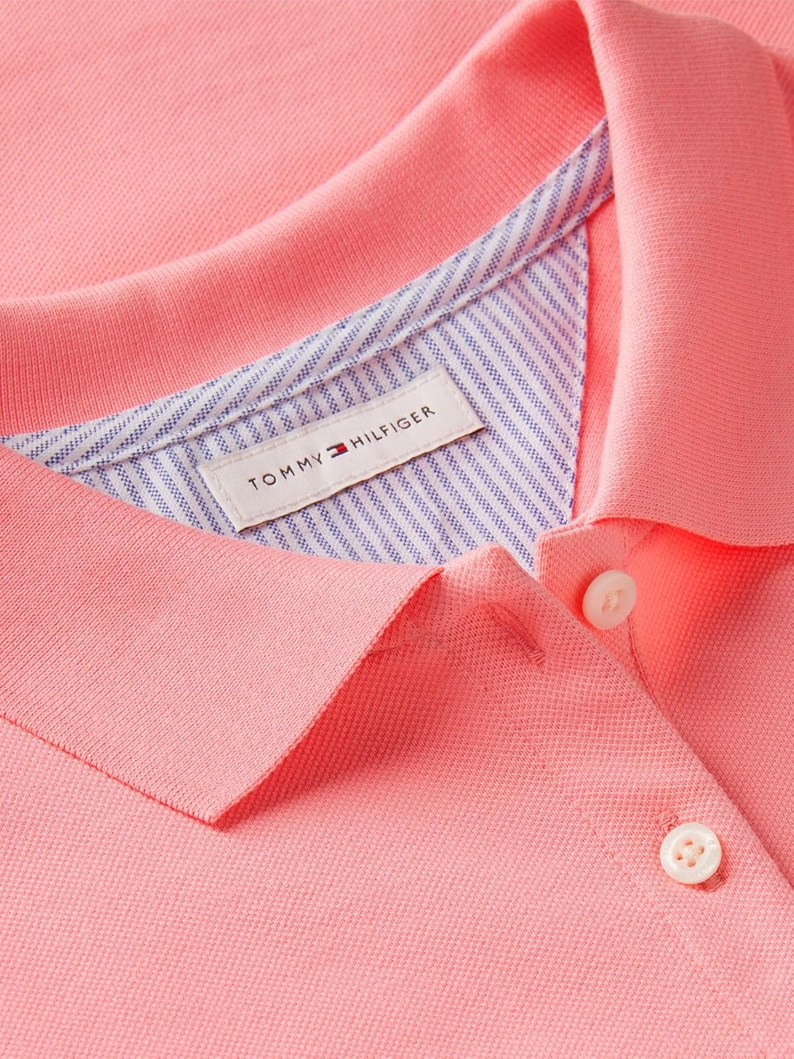 image:imageTommy Hilfiger Womens Cotton Pique Short Sleeve Polo Shirt in Classic Fit with StretchCarnation Pink