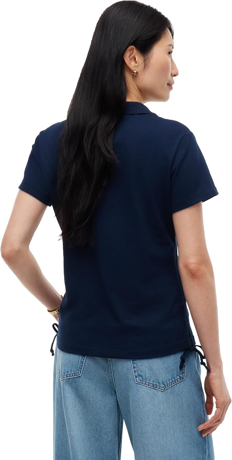 image:imageTommy Hilfiger Womens Cotton Pique Short Sleeve Polo Shirt in Classic Fit with StretchDark Blue