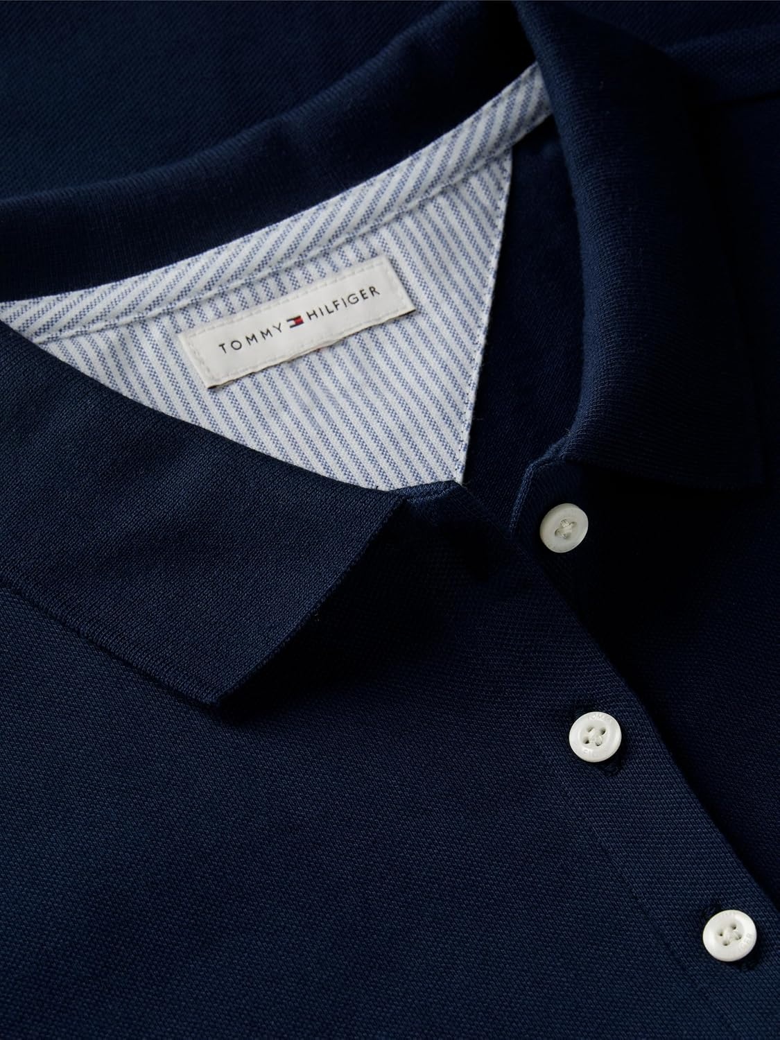 image:imageTommy Hilfiger Womens Cotton Pique Short Sleeve Polo Shirt in Classic Fit with StretchDark Blue
