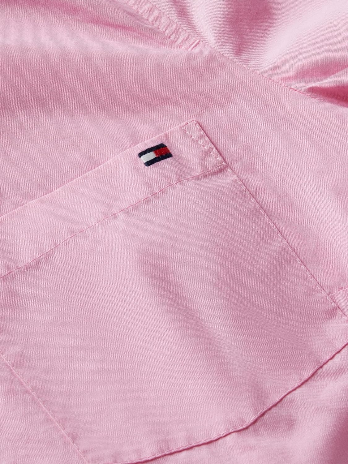 image:imageTommy Hilfiger Womens Cotton Poplin Long Sleeve Button Down Shirt in Regular Fit with Roll Up SleeveClassic Pink