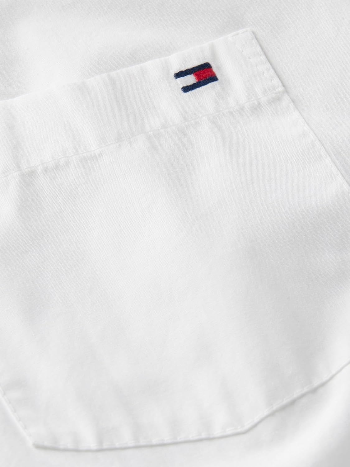 image:imageTommy Hilfiger Womens Cotton Poplin Long Sleeve Button Down Shirt in Regular Fit with Roll Up SleeveEcru