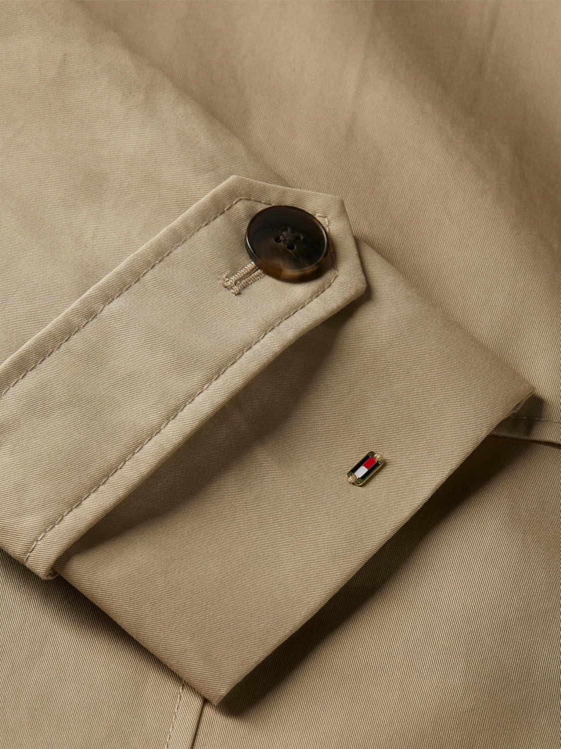 image:imageTommy Hilfiger Womens Lightweight Cotton Trenchcoat With BeltBeige