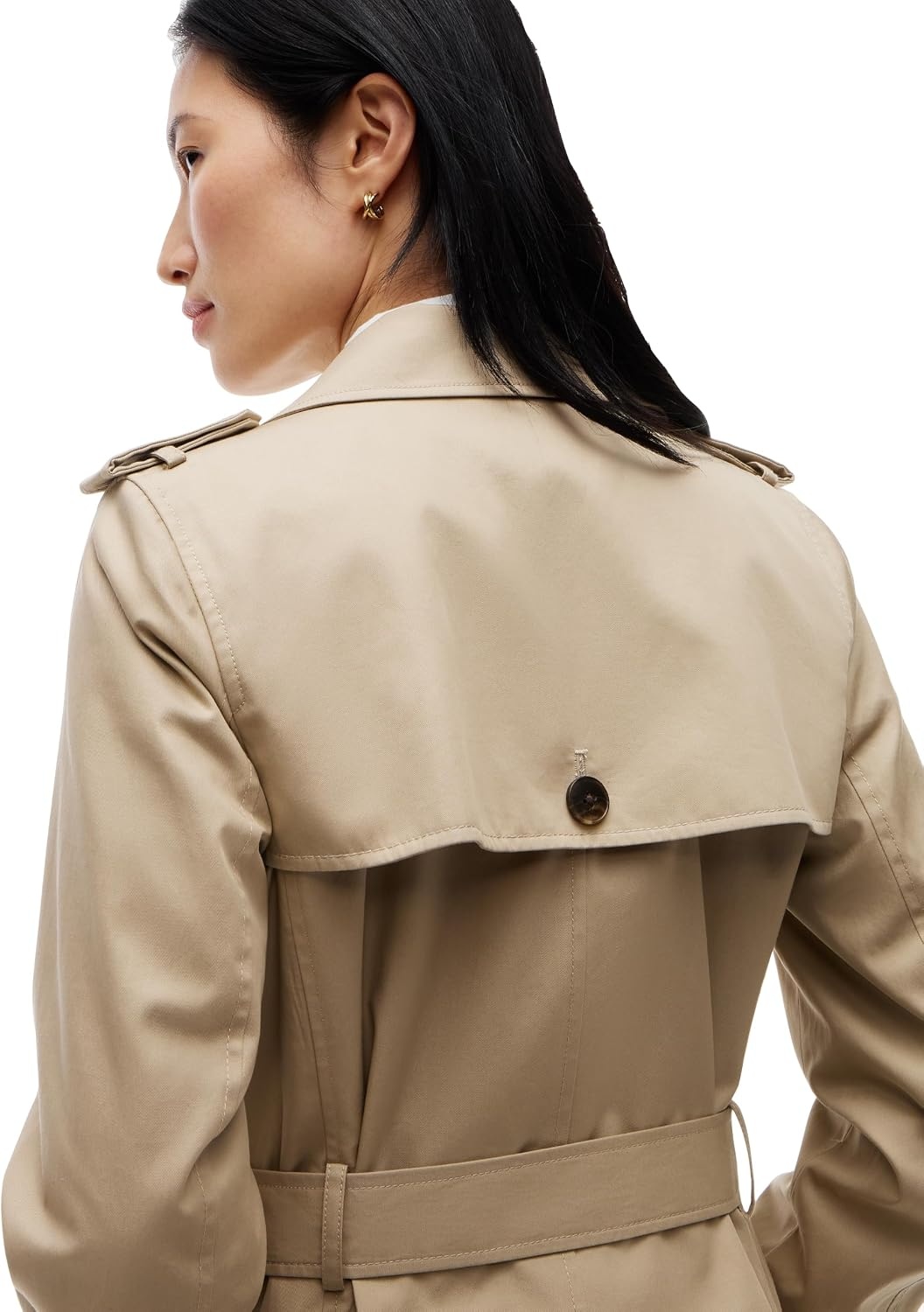 image:imageTommy Hilfiger Womens Lightweight Cotton Trenchcoat With BeltBeige