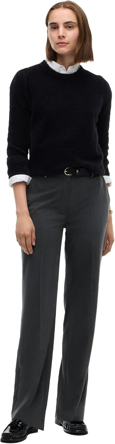 image:imageTommy Hilfiger Womens Lightweight Long Sleeve Crewneck Sweater PulloverBlack