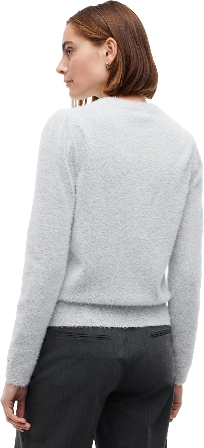image:imageTommy Hilfiger Womens Lightweight Long Sleeve Crewneck Sweater PulloverLight Grey Heather