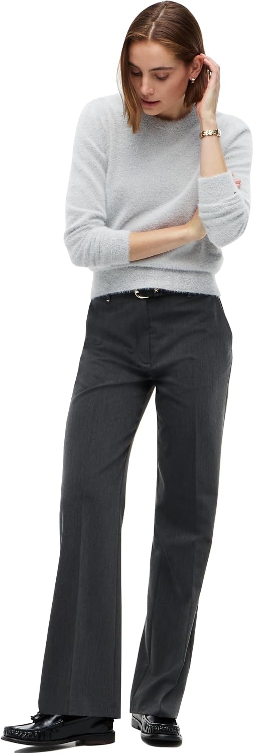 image:imageTommy Hilfiger Womens Lightweight Long Sleeve Crewneck Sweater PulloverLight Grey Heather