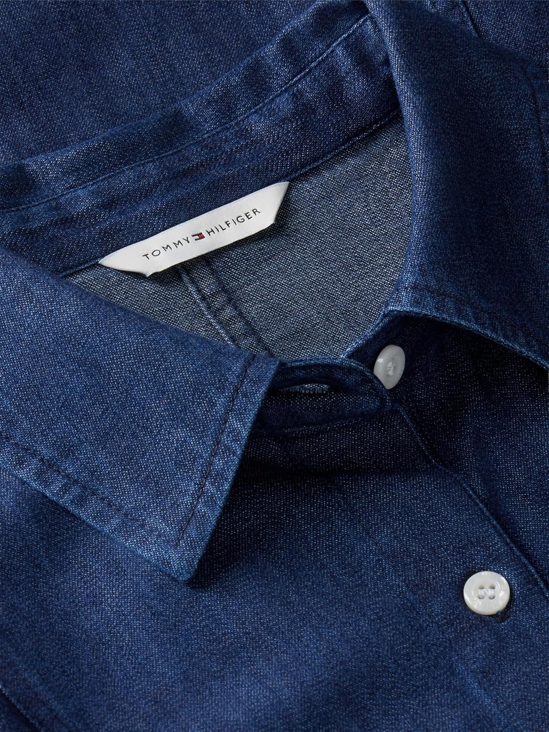 image:imageTommy Hilfiger Womens Long Sleeve Denim Shirt Dress Work Business Casual DressRinse