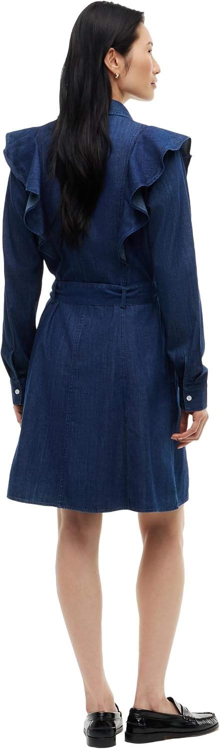 image:imageTommy Hilfiger Womens Long Sleeve Denim Shirt Dress Work Business Casual DressRinse
