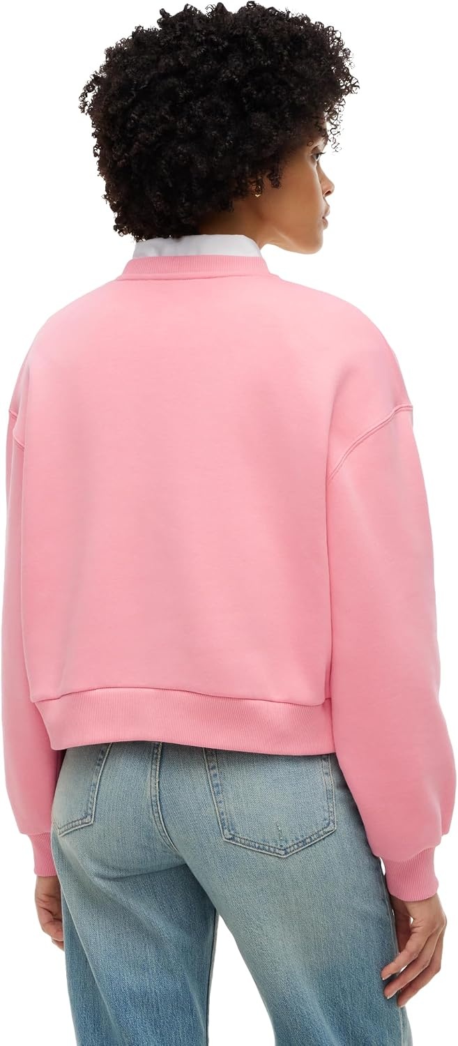 image:imageTommy Hilfiger Womens Medium Weight Crew Neck Sweatshirt Pullover With LogoCarnation Pink