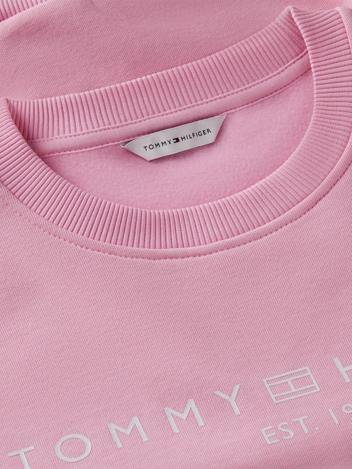image:imageTommy Hilfiger Womens Medium Weight Crew Neck Sweatshirt Pullover With LogoClassic Pink