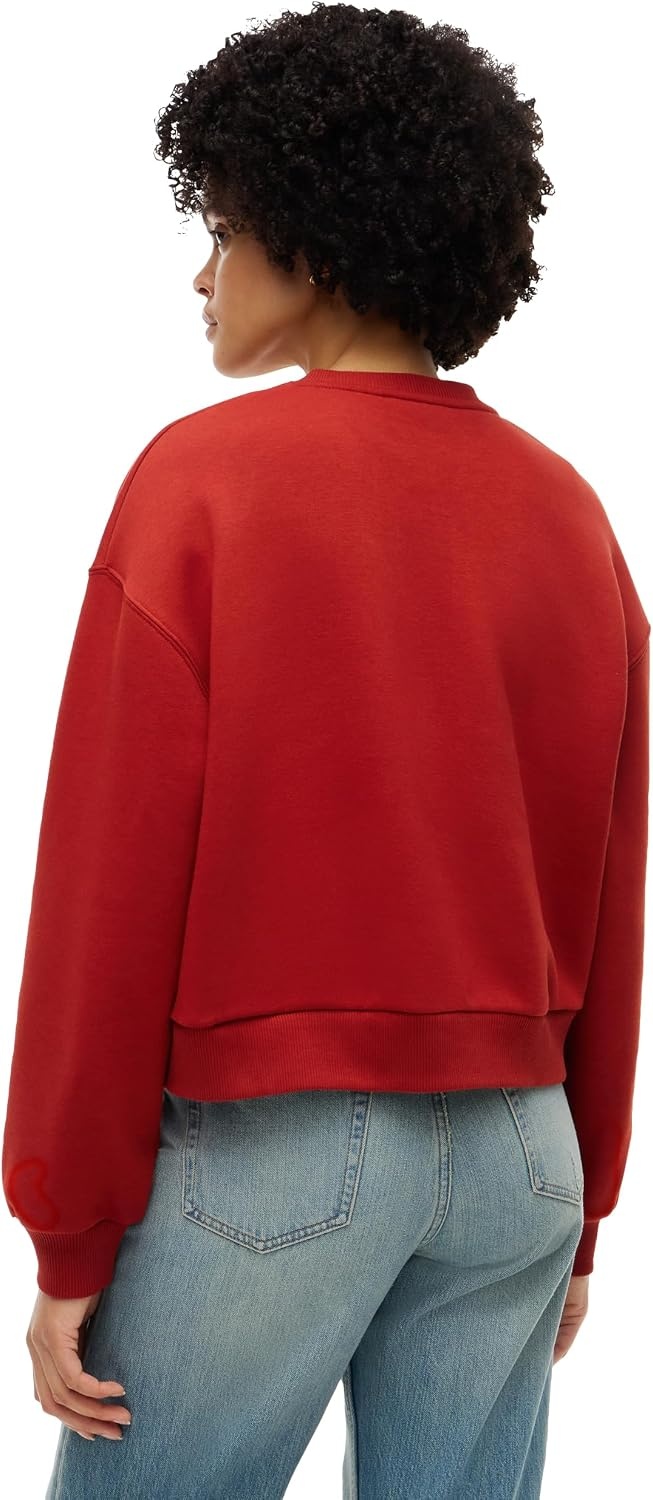 image:imageTommy Hilfiger Womens Medium Weight Crew Neck Sweatshirt Pullover With LogoDark Magma