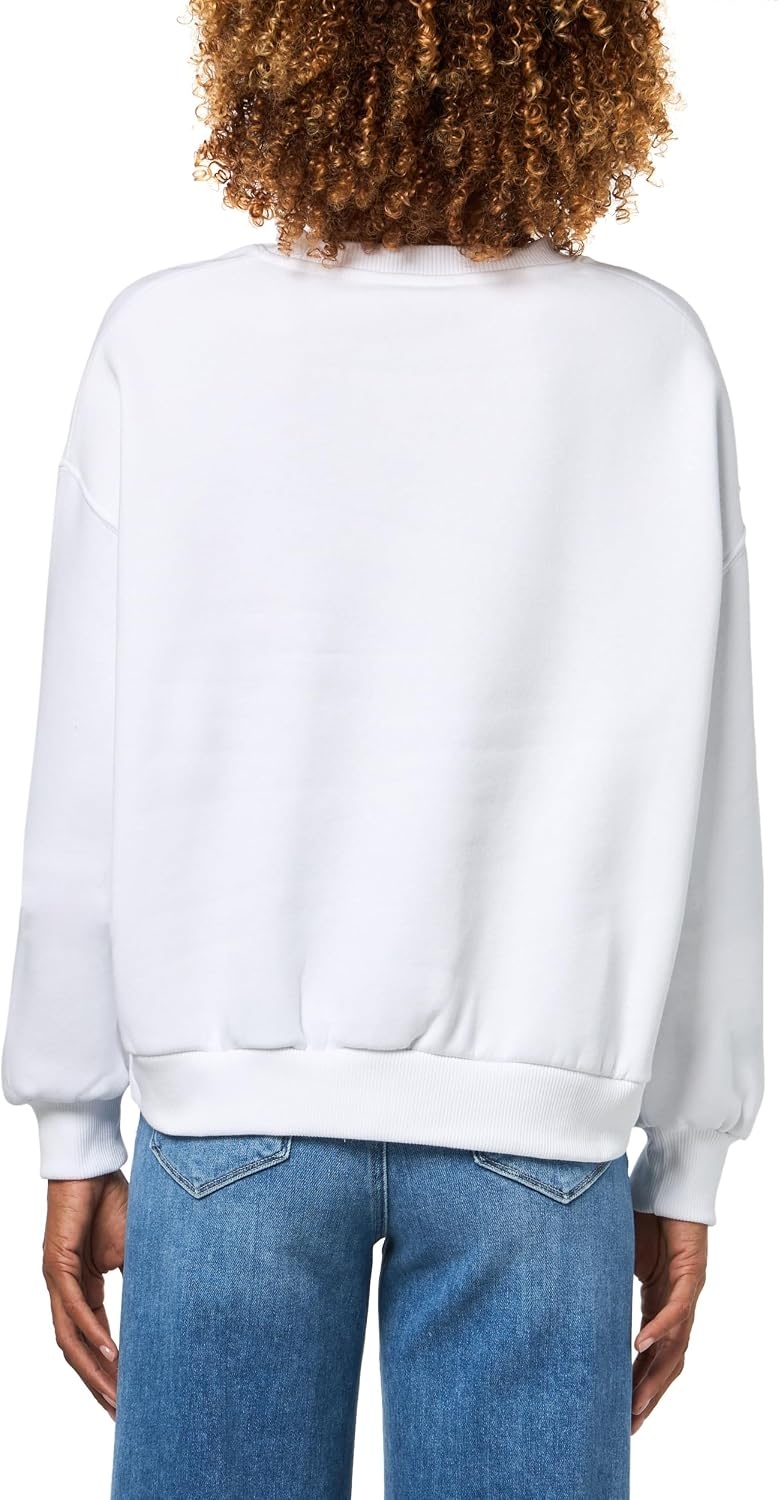 image:imageTommy Hilfiger Womens Medium Weight Crew Neck Sweatshirt Pullover With LogoOptic White