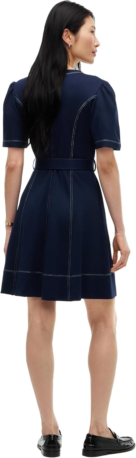 image:imageTommy Hilfiger Womens Short Sleeve Dress with BeltDark Blue